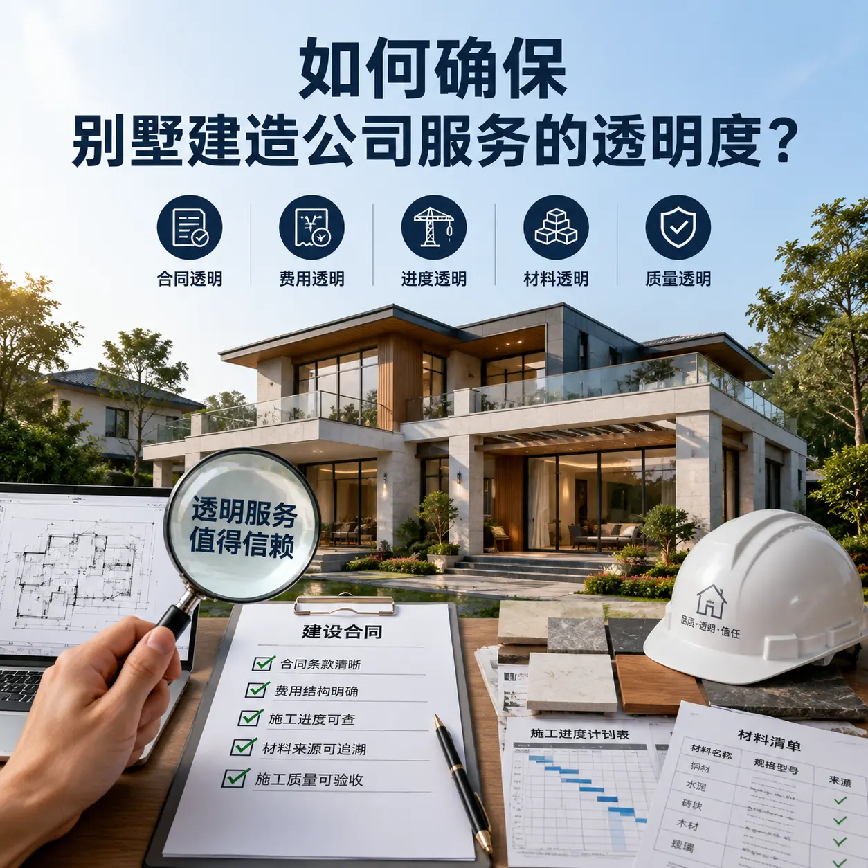 在 道真 如何确保别墅建造公司服务的透明度?