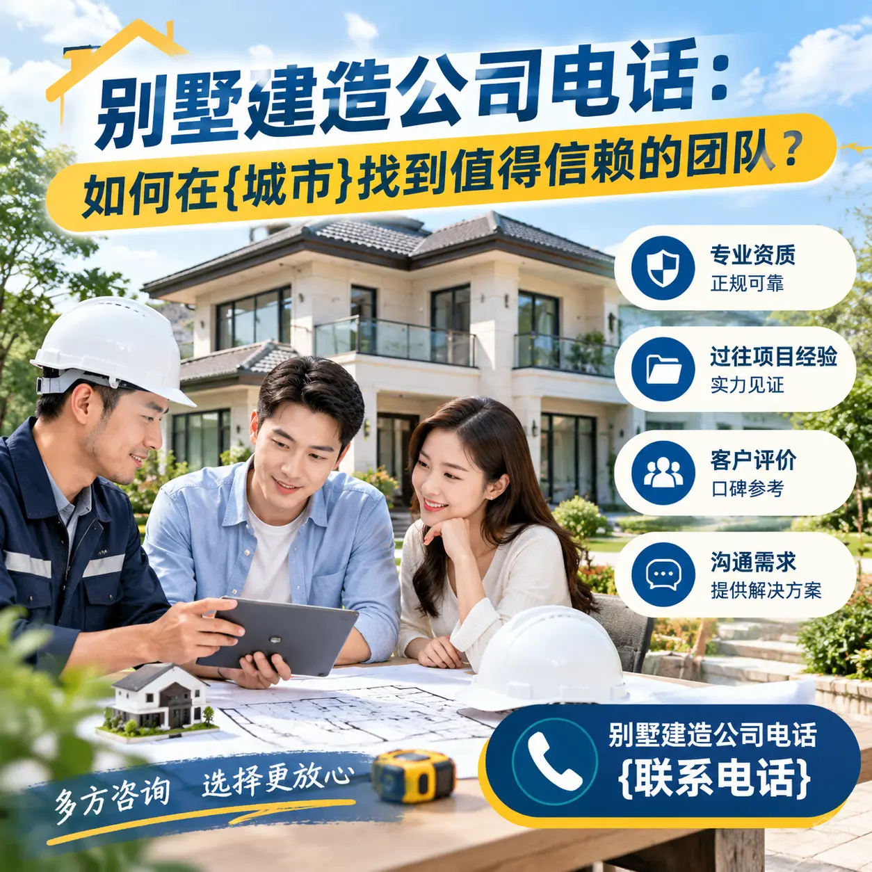 别墅建造公司电话：如何在道真找到值得信赖的团队？