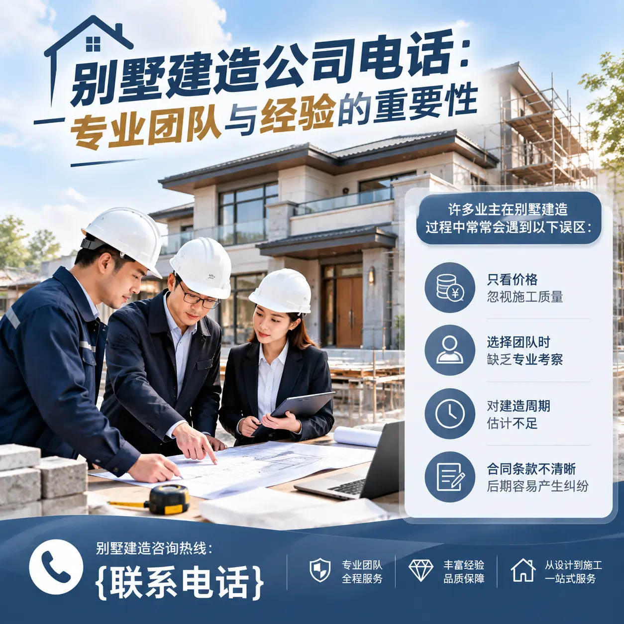 道真别墅建造公司电话:专业团队与经验的重要性