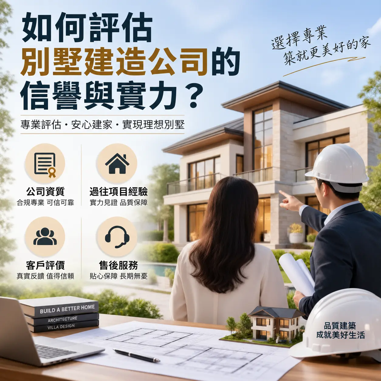 如何评估 道真 别墅建造公司的信誉与实力？