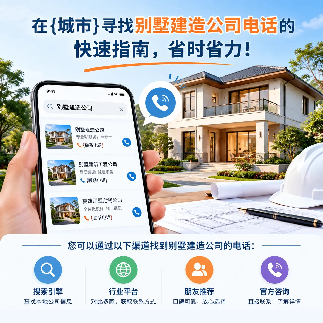 在道真寻找别墅建造公司电话的快速指南，省时省力！
