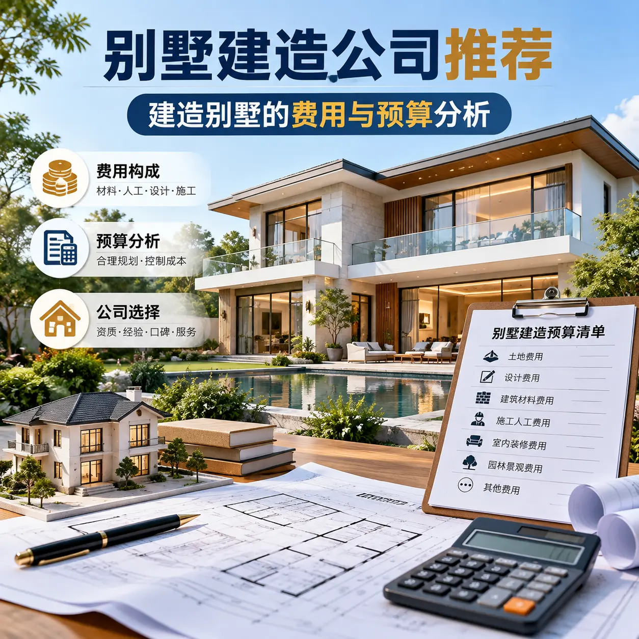 别墅建造公司推荐： 道真 建造别墅的费用与预算分析