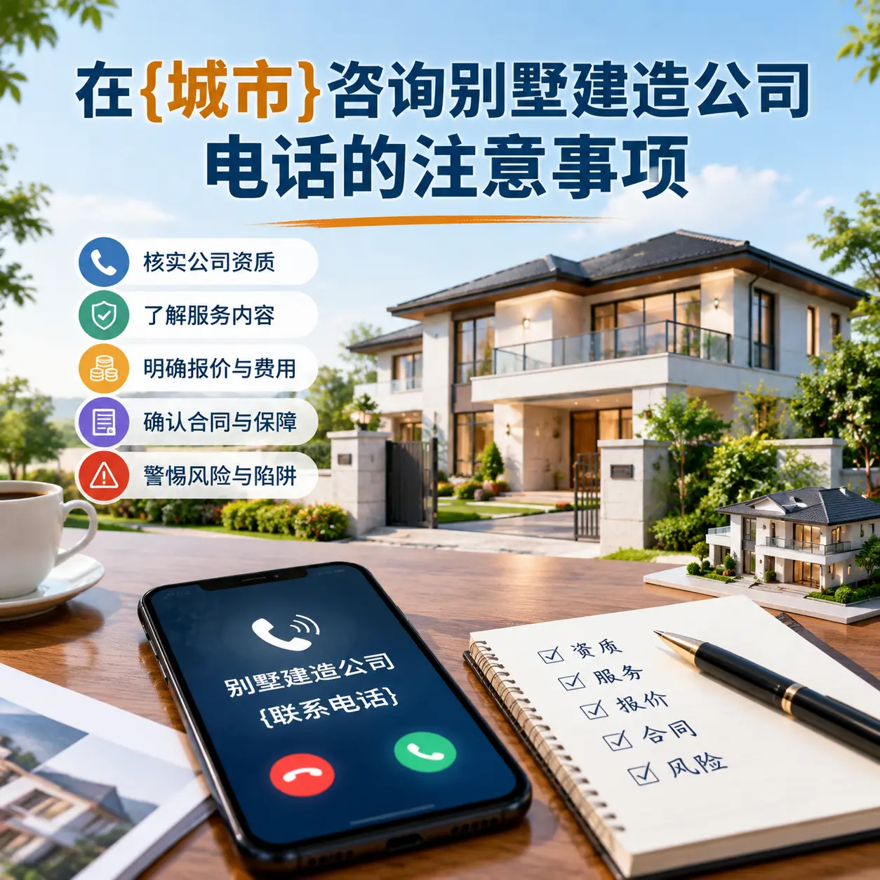 在道真咨询别墅建造公司电话的注意事项