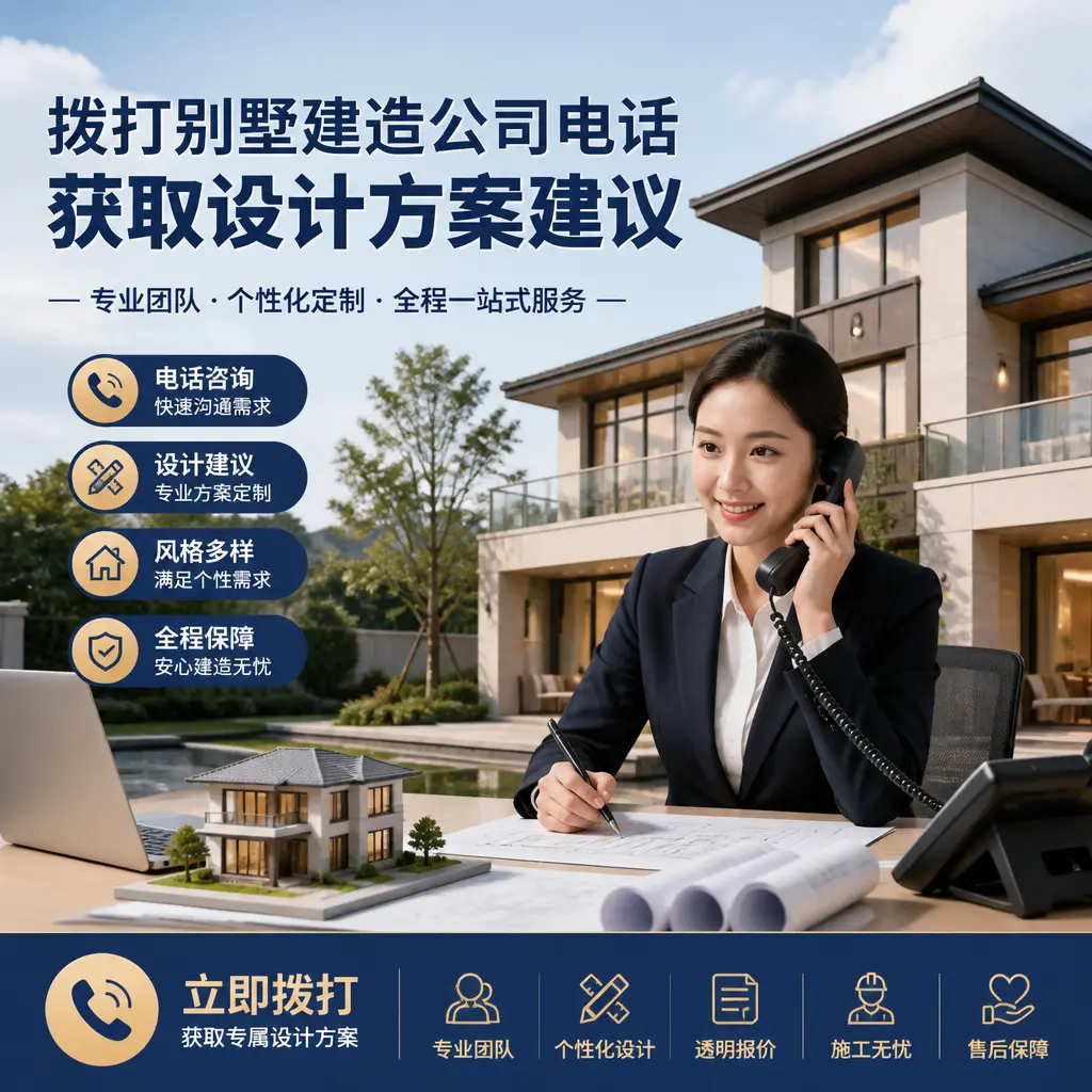 拨打道真别墅建造公司电话，获取设计方案建议