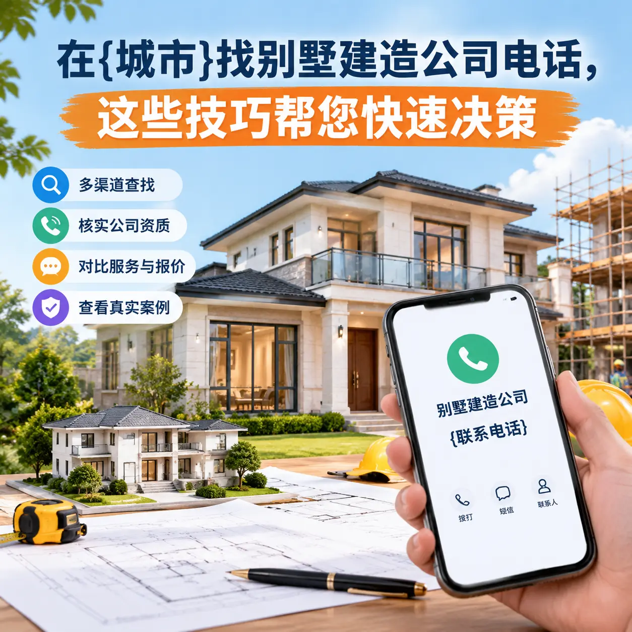 在道真找别墅建造公司电话，这些技巧帮您快速决策