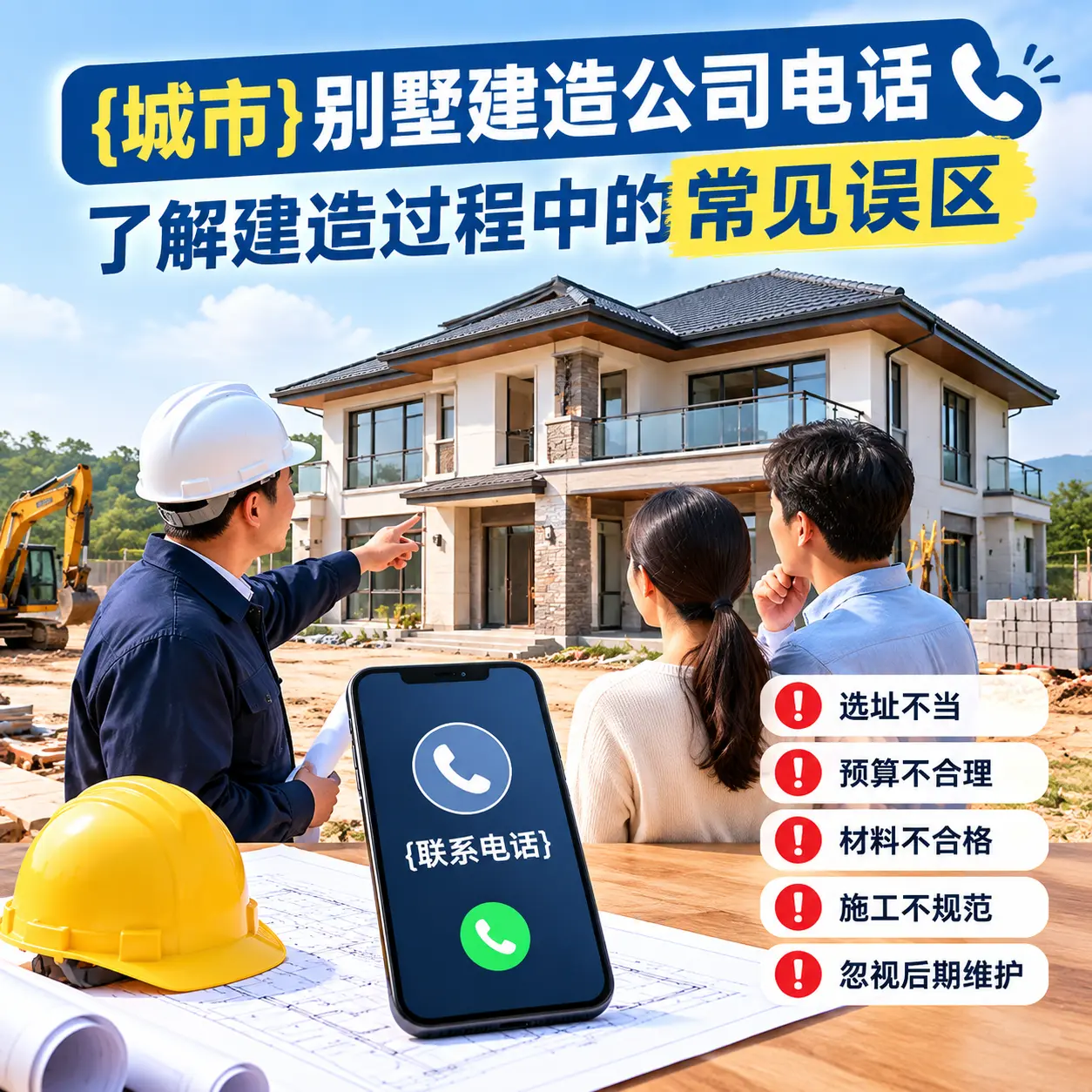 道真别墅建造公司电话，了解建造过程中的常见误区
